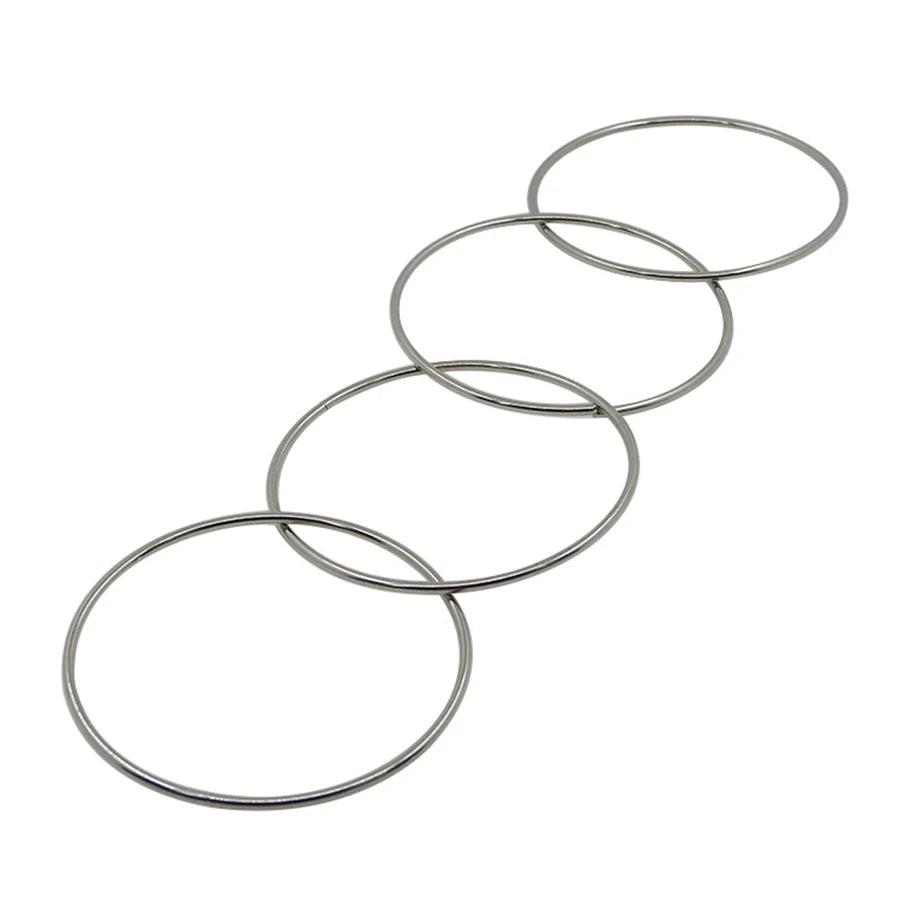 4pcs/set Magic Power Rings Classical Metal Circular Decryption Magic Stage Street Close Up Magic Family Party Performance Props
