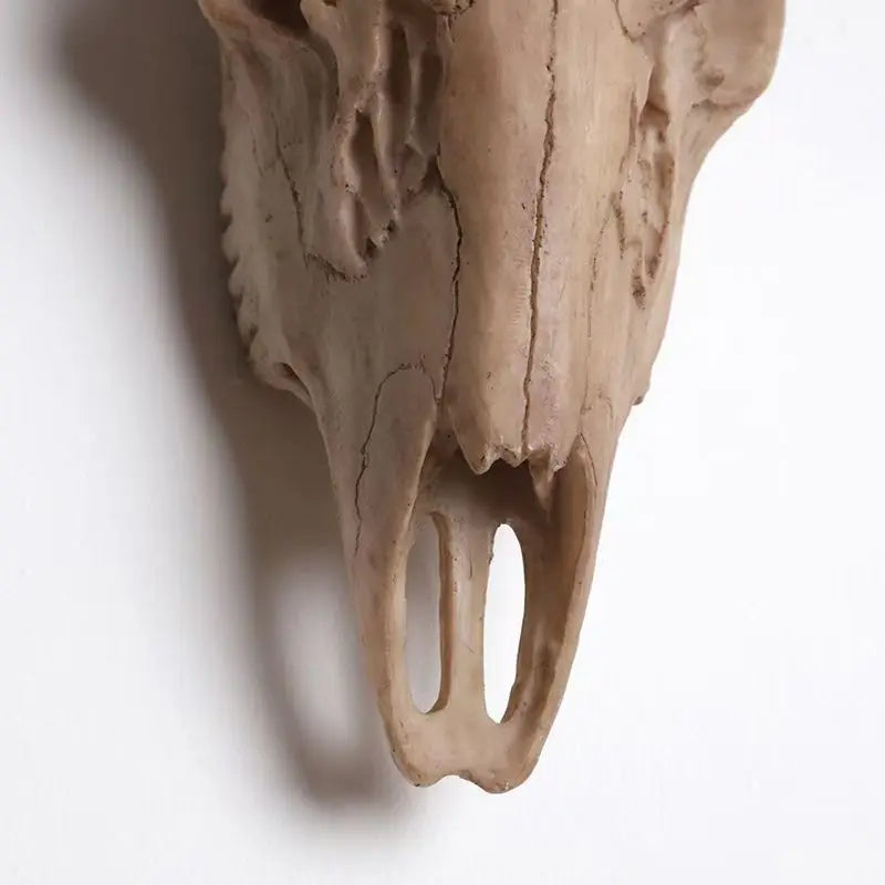 Vintage Deer Head Wall Mount Resin Antler Plaque Farmhouse Lodge Cabin Decor Rustic Home Office Mantel Art Unique Halloween Gift