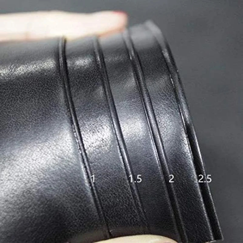 1-2.5mm Leather Edge Creaser Leathercraft Edge Creasing Tool, Edge Marking Leather Craft Black Wood Handle Tools hot cold press