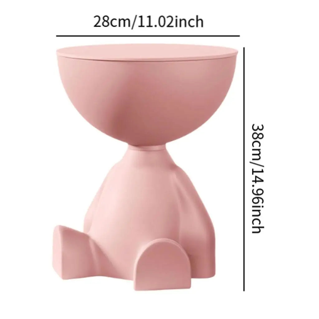 Creative Side End Table Flat Head Bedside Table Household Sofa Side Rack Bedroom Balcony Movable Mini Table Small Apartment Tea