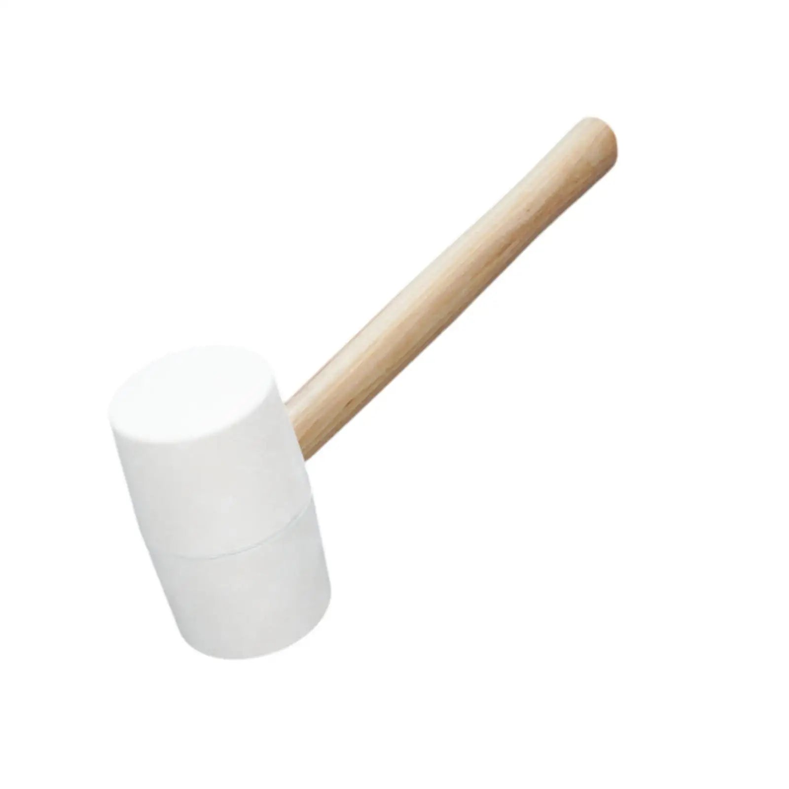 Rubber Mallet Hammer with Wood Handle Comfortable Rubber Hammer for Tile Setting Home Decoration Tent Stakes Flooring Building