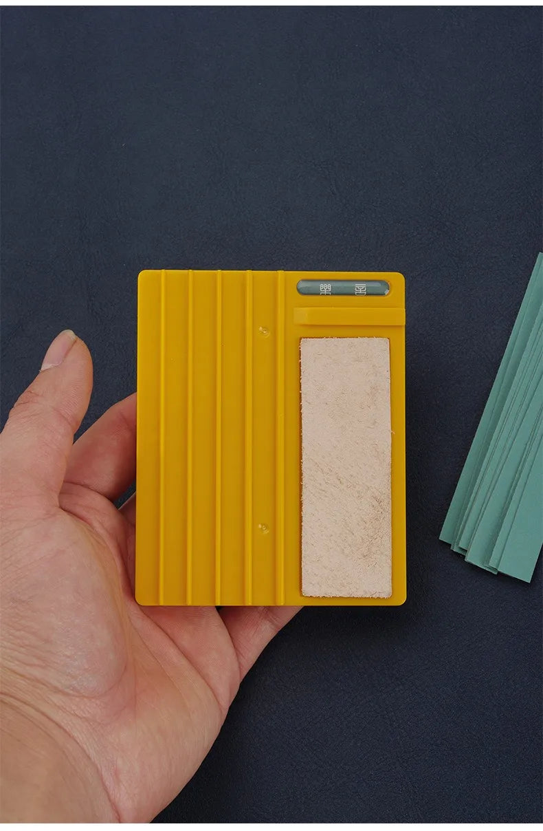 Leather Edging Beveler DIY Handmade Wide Shovel Grinder Portable Leather Repair Edge Trimming Tools Manual Edge Sharpening
