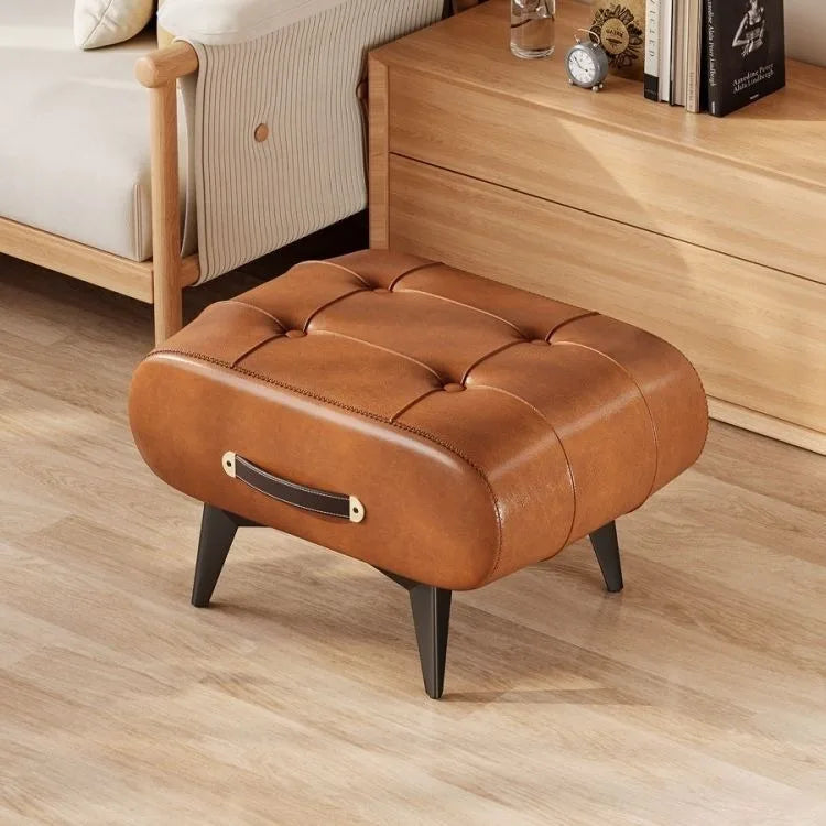 Home doorstep stool, luxurious coffee table, low stool, sofa, living room, simple soft seat for entry