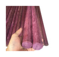 South American Purpleheart Wood, DIY Solid Wood Round Dowel