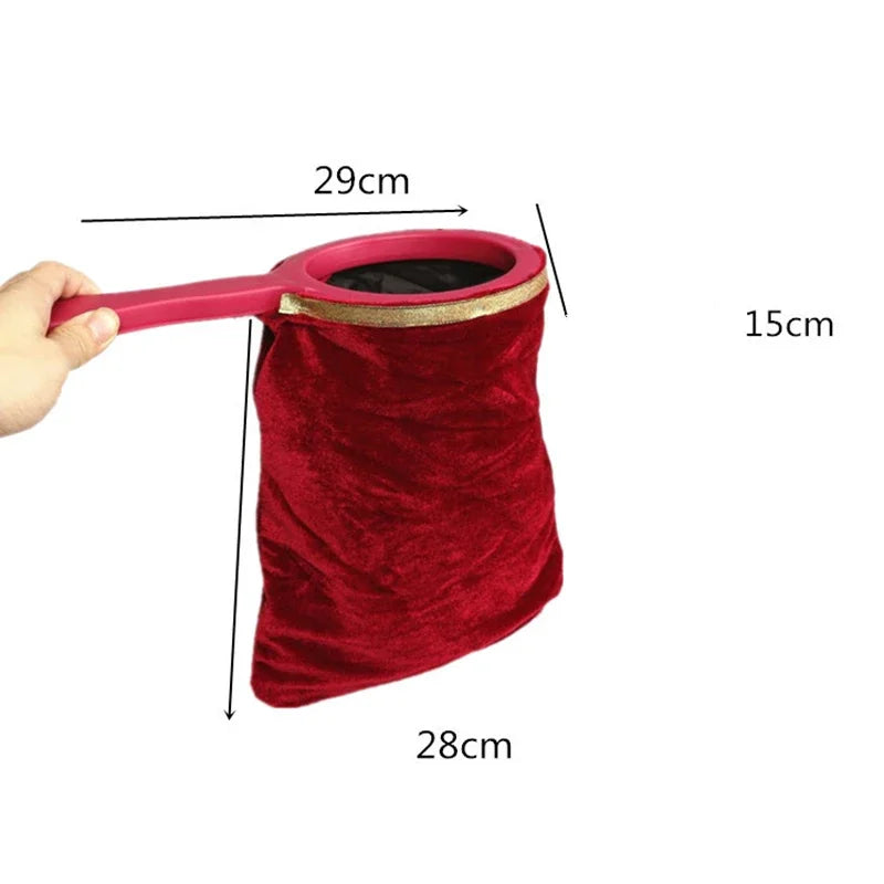 Magical Tricks Bag Magic Prop Twisting Handle Make Things Appear Disappear Performance Stage Magic Trick for Kids Party Supplies