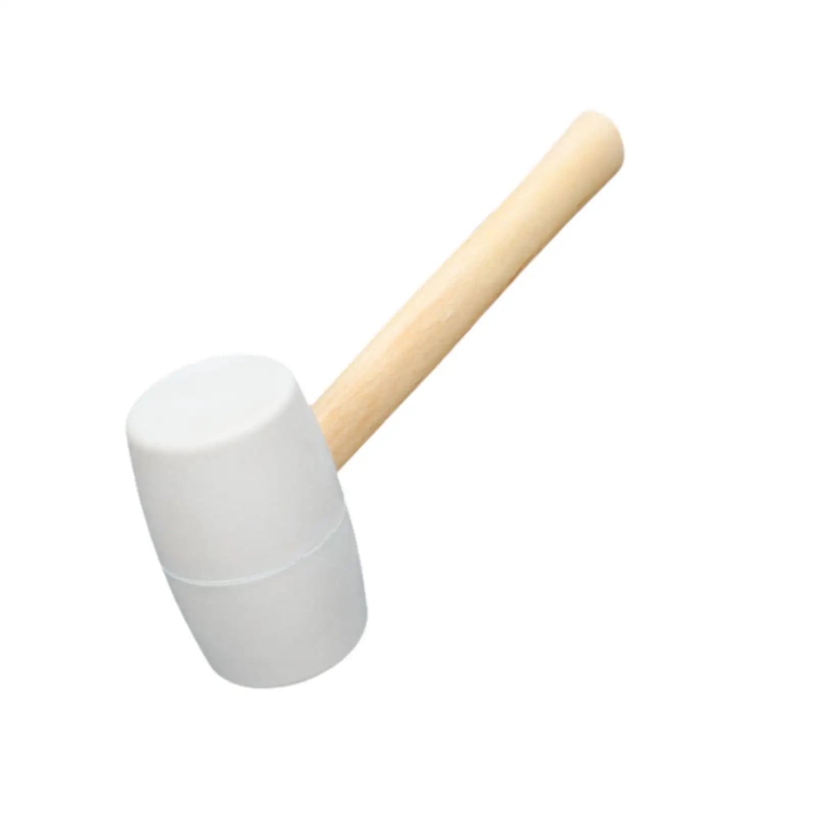 Rubber Mallet Hammer with Wood Handle Comfortable Rubber Hammer for Tile Setting Home Decoration Tent Stakes Flooring Building