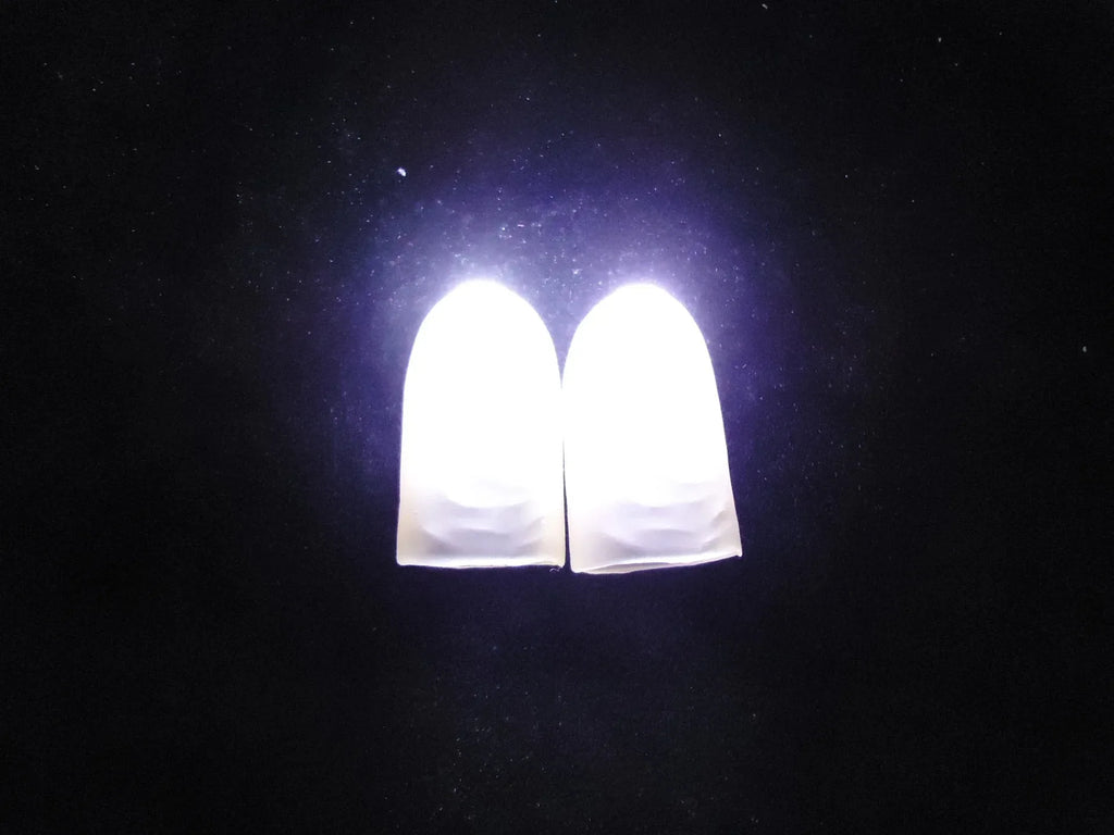 Magic Thumbs Light Toys for Adult Magic Trick Props Blue Light Led Flashing Fingers Halloween Party Toys for Children