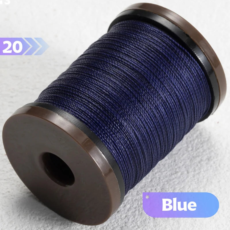 0.4/0.5/0.6mm Round Waxed Thread Circular Leather Sewing Waxing Thread for Manual Sewing and Jewelry Craftsmanship