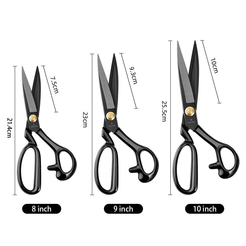WUTA Professional Scissors Extreme Sharpness Cutting Leather Fabric Heavy Duty Metal Scissors Sewing Shears Craft Tools