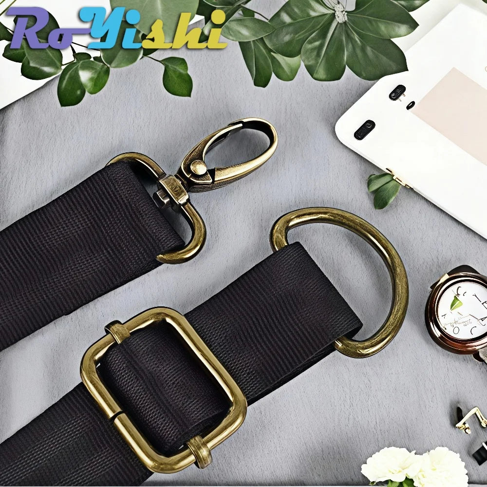 5 Pcs/Pack Swivel Lobster Clasp for Strap Bag Metal Buckles Webbing Belt Snap Hooks Keyring Carabiner DIY Accessories