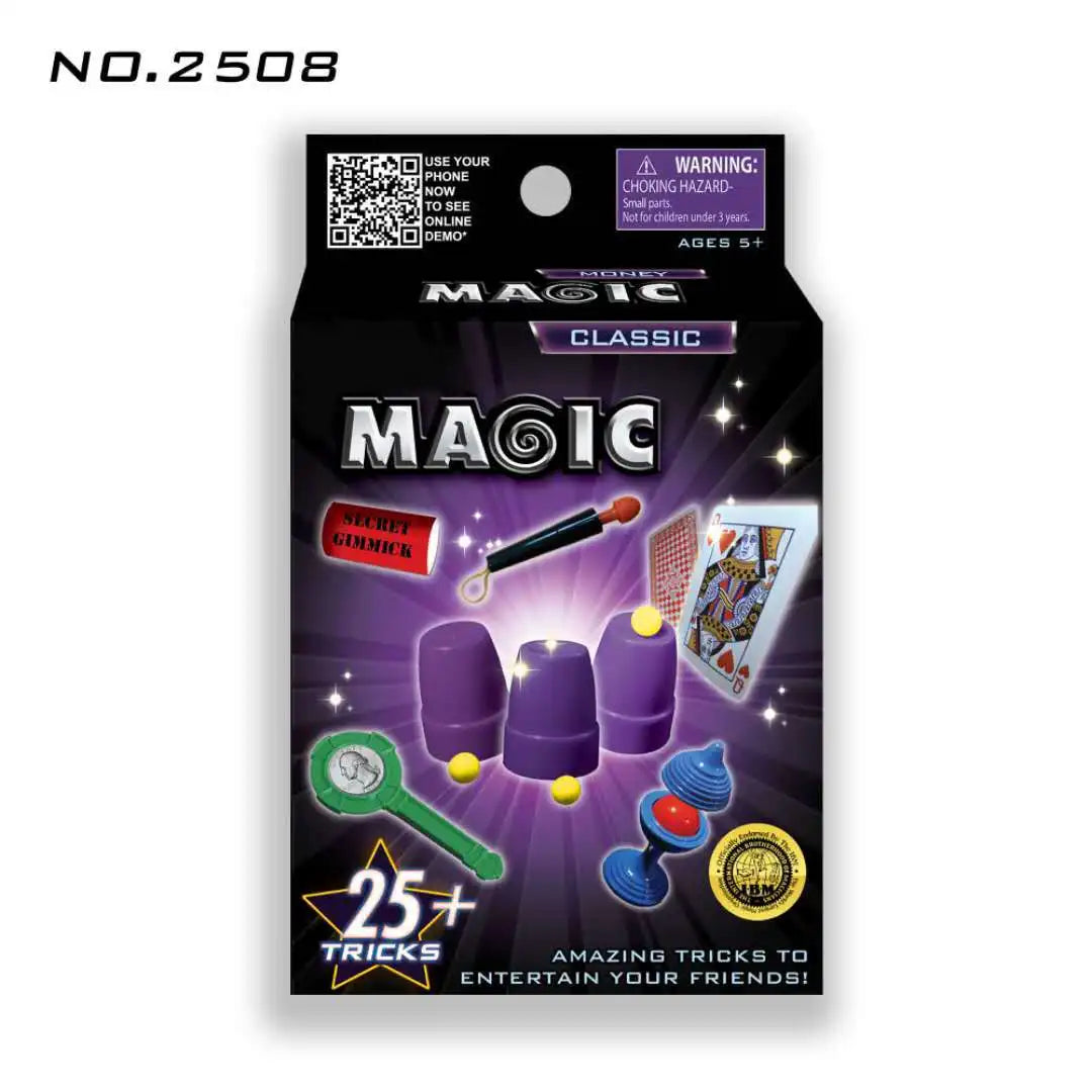 New Funny Magic Props Set For Kids Children Magic Tricks Toys Beginner Magic Kit Set Magic Performing Props Magic Puzzle Toy