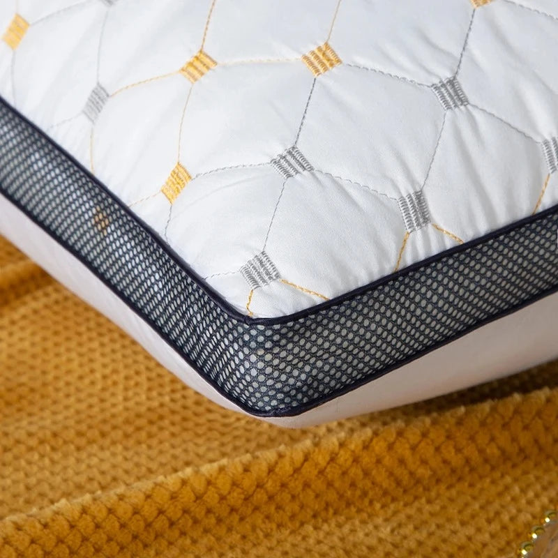 Polyester Pillow Insert for Adults - Hotel & Home Use Soft White Rectangular Bedding Core Durable Pillow for Dorm & Household