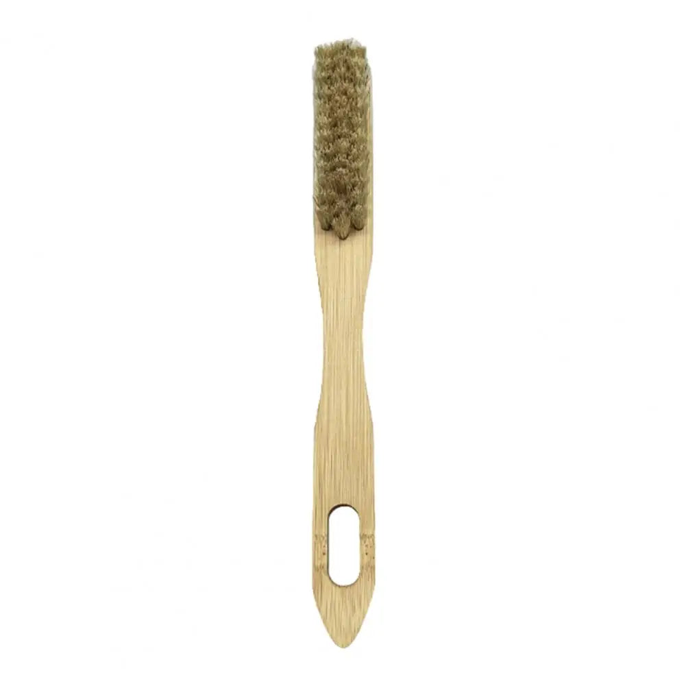 Boar Bristles Bouldering Brush Durable Wooden Rock Climbing Brush with Ergonomic Handle Thick Boar Bristles for Indoor Outdoor