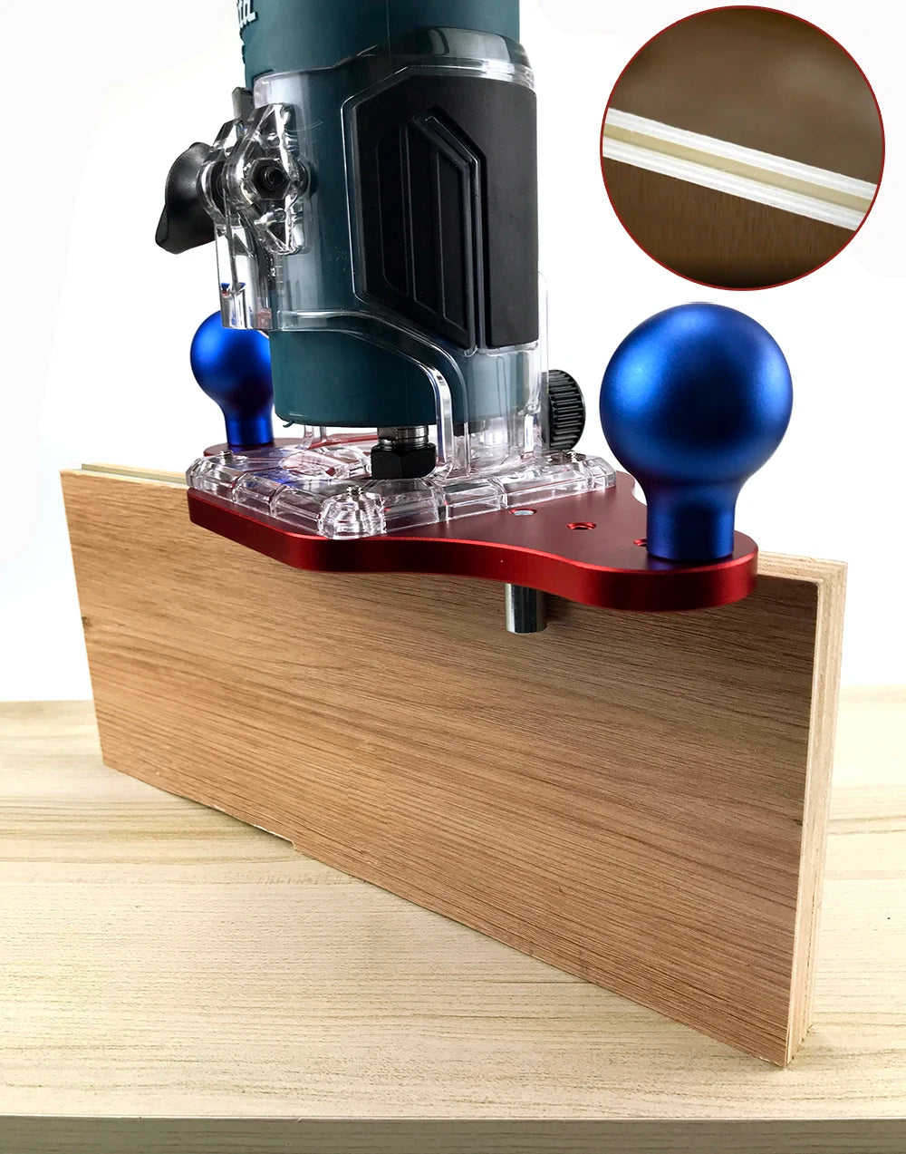 Wood Router Base Woodworking Trimming Machine Slotted Bottom Plate Bakelite Milling Mounting Plate Slotted Chamfer
