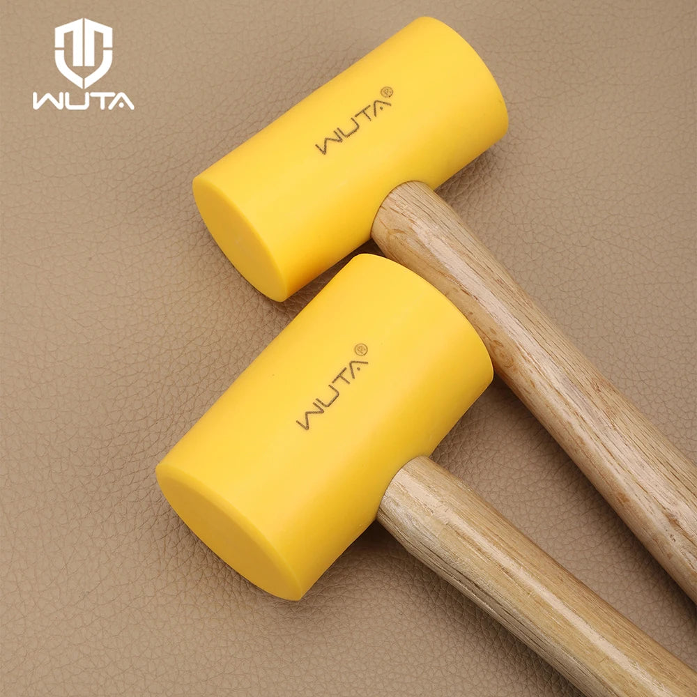 WUTA 1PC Multifunctional Leather Craft Hammer Rubber Mallet Maul Carving Tool For DIY Stamping Punching 46mm 55mm Leather Tools