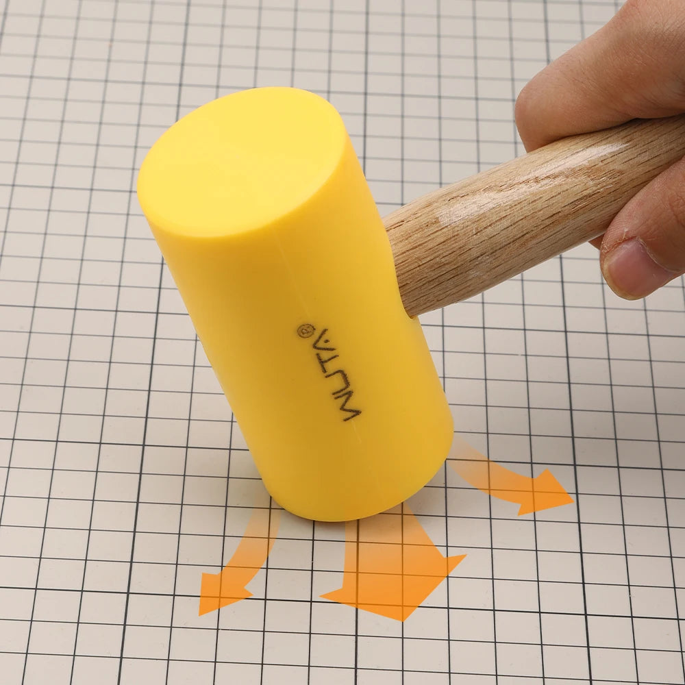 WUTA 1PC Multifunctional Leather Craft Hammer Rubber Mallet Maul Carving Tool For DIY Stamping Punching 46mm 55mm Leather Tools