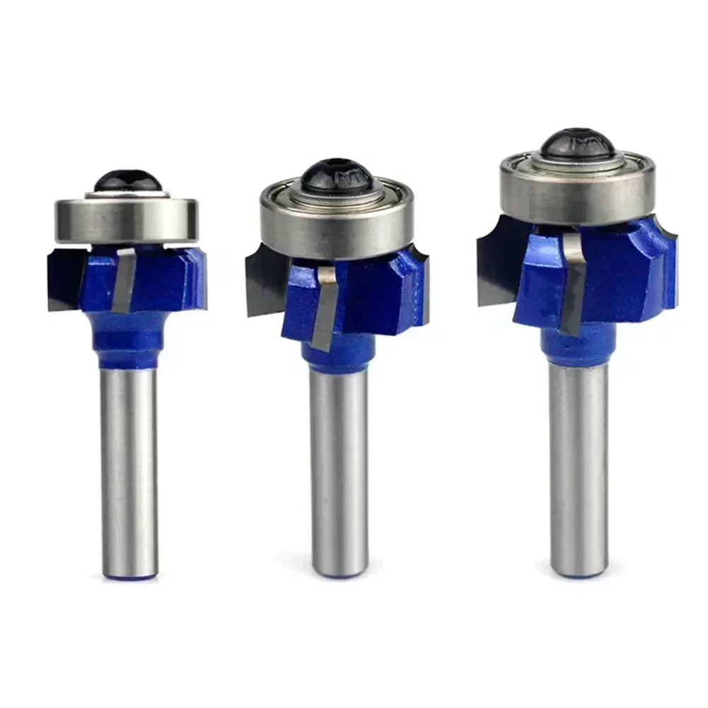 8mm Shank Router Bit Woodworking Blue For Hand Making Drawer Milling Cutter R1 R2 R3 Wood Router Bit Practical