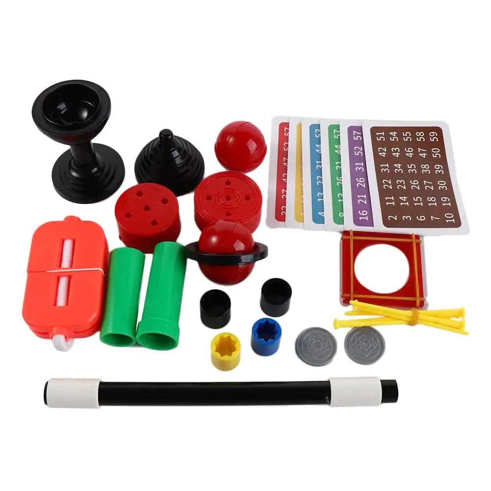 Puzzle Simple Magic Prop Beginners Magic Kit Set for Kids Exciting Magician Tricks Performance Show with Instruction Manual