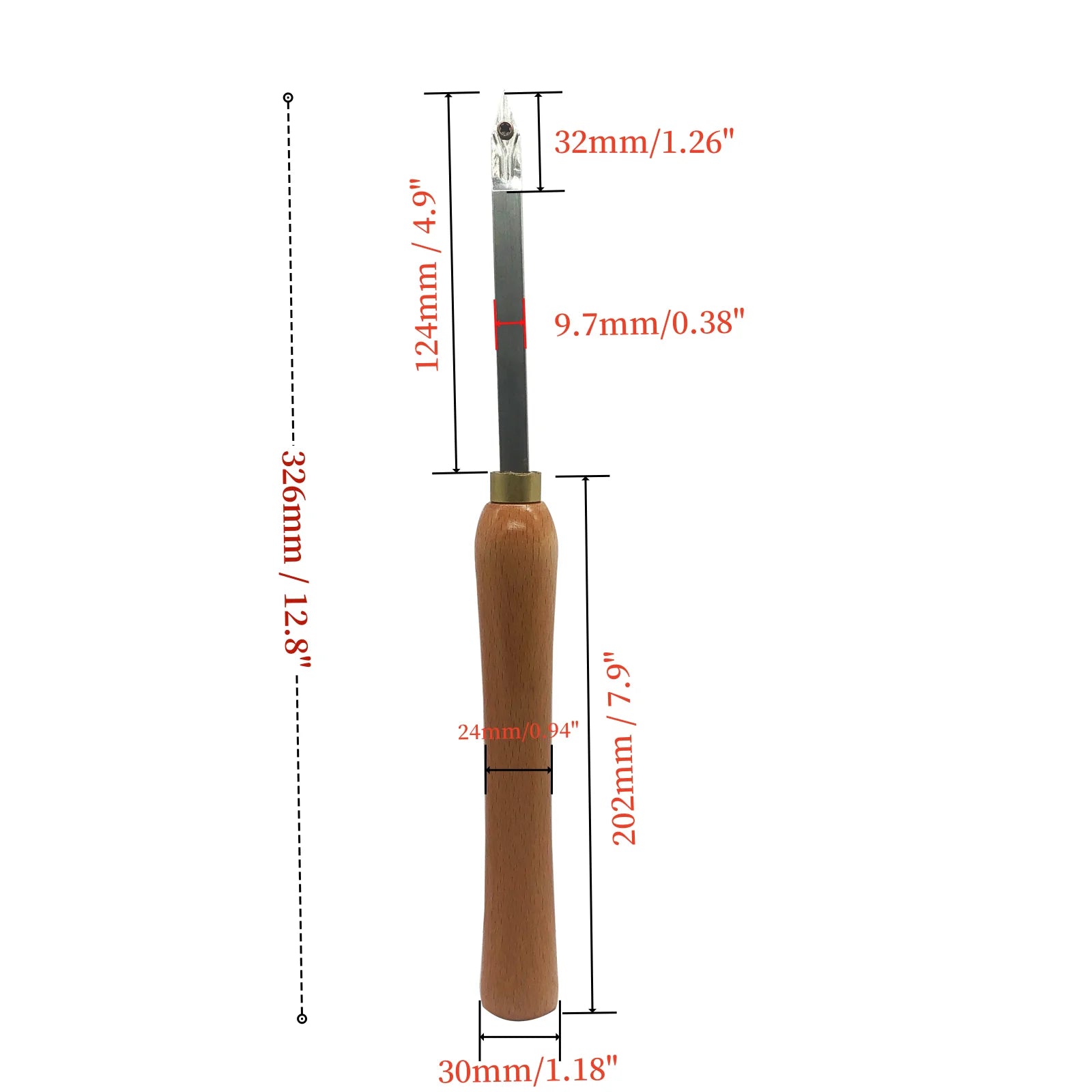 Woodturning Carbide Lathe Tools, Wood Turning Tool Set of 3 Rougher Detailer Finisher Carbide Lathe Tools for Woodturning