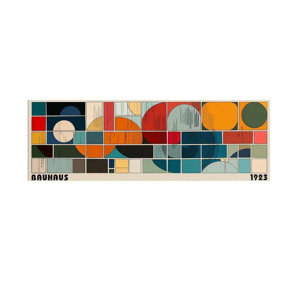 Bauhaus 1923 Art Abstract Canvas Prints Poster Japanese Retro Large Horizontal Art Prints Wall Art Home Decor Art Poster Gifts