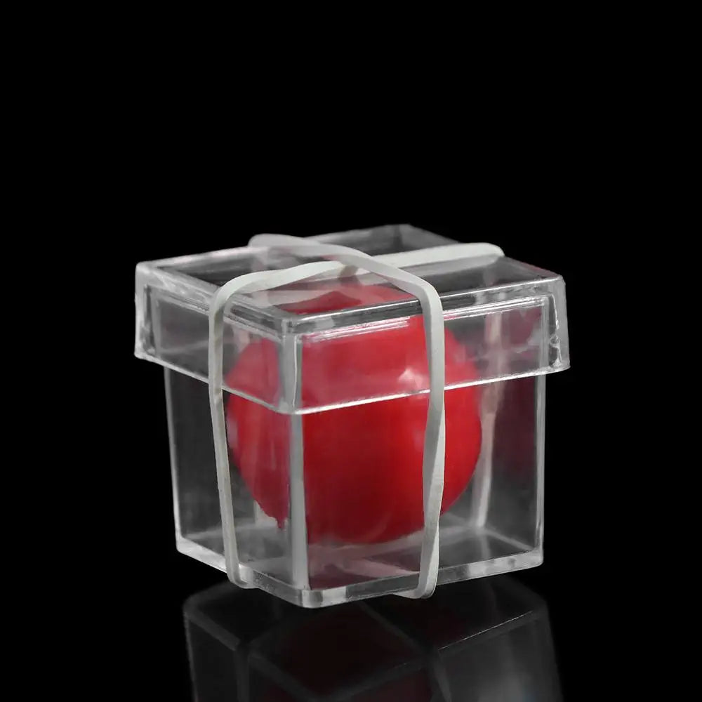 Illusion Magic Clear Ball Through Box Magician Game Gimmick Props Ball Penetrate Box Mentalism Plastic Magic Tricks Street Stage