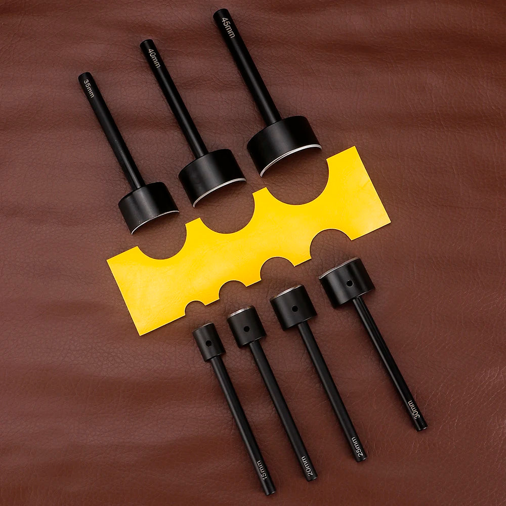 1pcs Half-round Puncher for Leather Craft Making Leather Wallet, Belt Projects- DIY Leather Rounded Corner Chopping Punch Tool