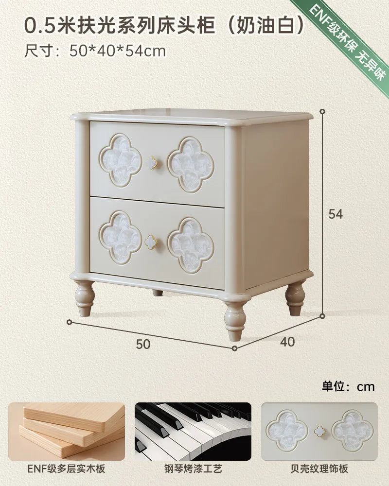 Decor Aesthetic Bedside Table Modern Wood Nightstands Cabinet Storage Nordic Design Comfortable Bedroom Room Furniture Home