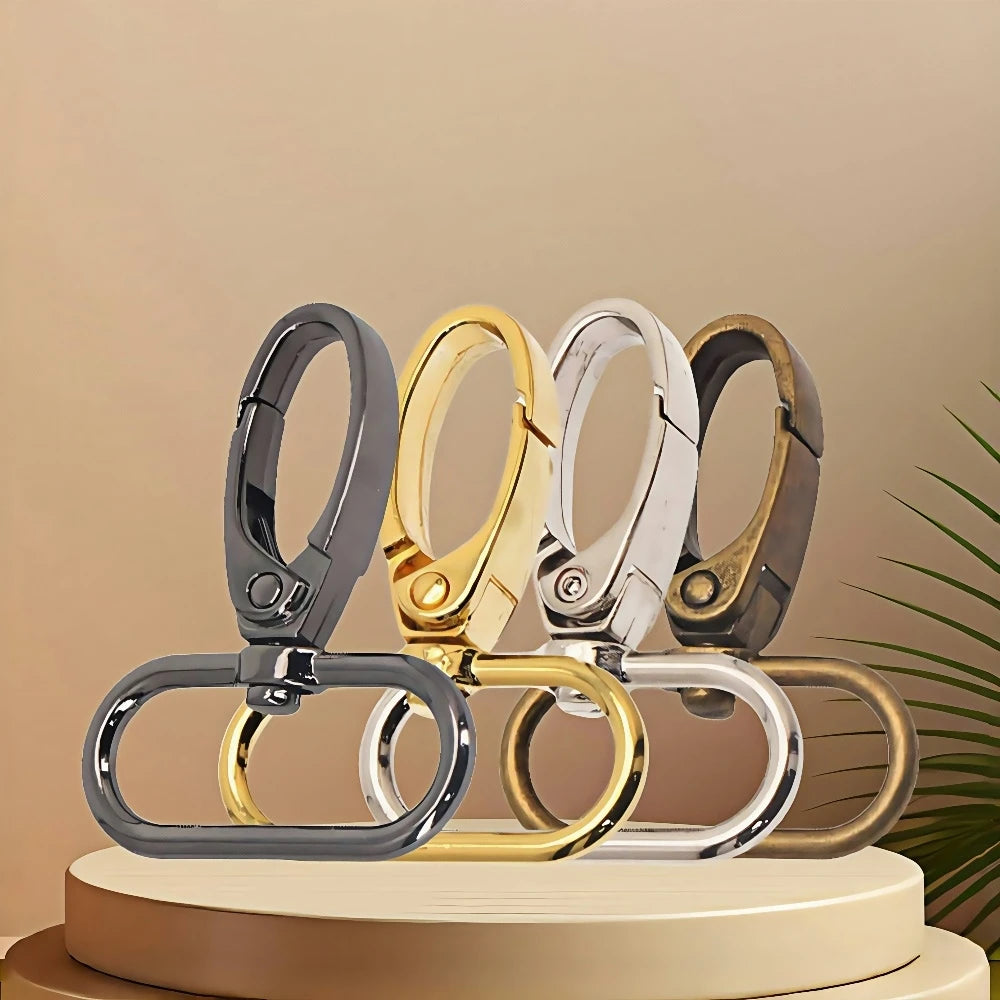 5 Pcs/Pack Swivel Lobster Clasp for Strap Bag Metal Buckles Webbing Belt Snap Hooks Keyring Carabiner DIY Accessories