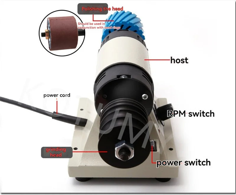 Leather Edge Polishing Machine Small Polishing Machine 220v Leather Polishing Machine Manual Leather Side Grinder