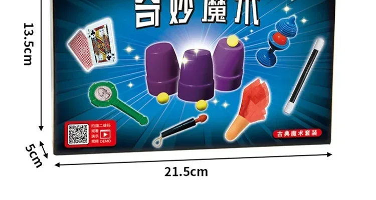 Puzzle Simple Magic Prop Beginners Magic Tricks Kit Set For Kids Exciting Magician Tricks Performance Show Boys Birthday Gifts