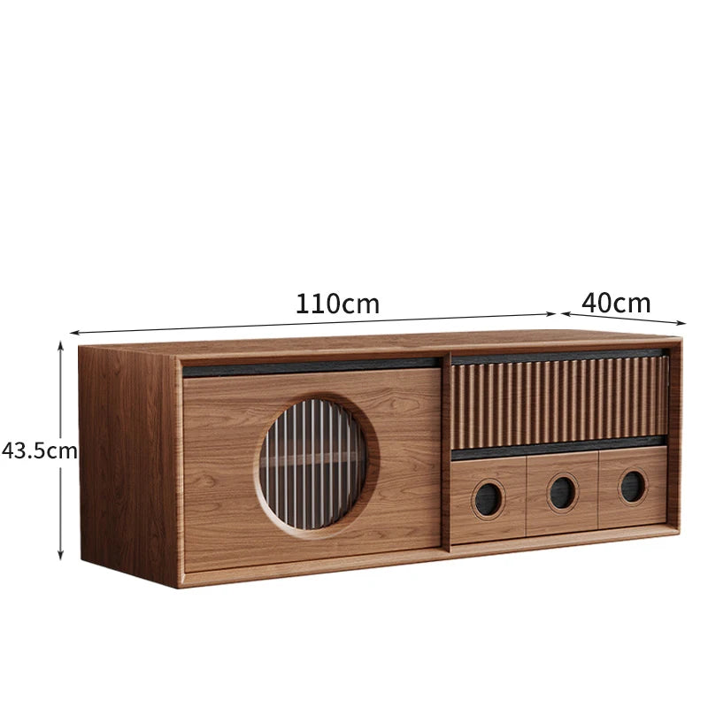 Luxury Wooden Storage Cabinet Tall Modern Design Drawers Display Cabinet Retro Aesthetic Mobili Soggiorno Living Room Furniture