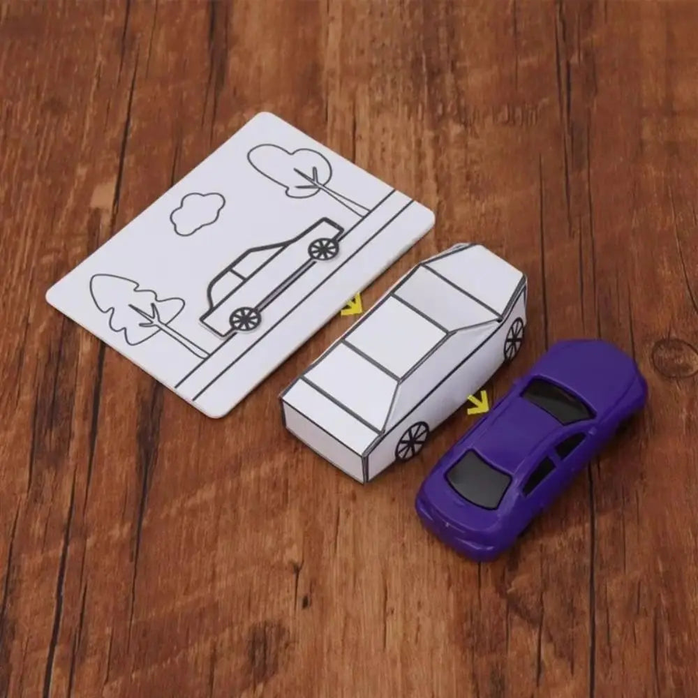 Magic Tricks Appearing Car by Hyde Ren Gimmicks Magic Show Painting Car Magic Toy Interactive Mentalism Magic Card to Paper Car