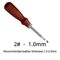 Leather Common Edge Beveler Skiving Craft Keen Edge Cutting Tool for Beveling V-shaped Blade with Rounded Center Taking The Edge