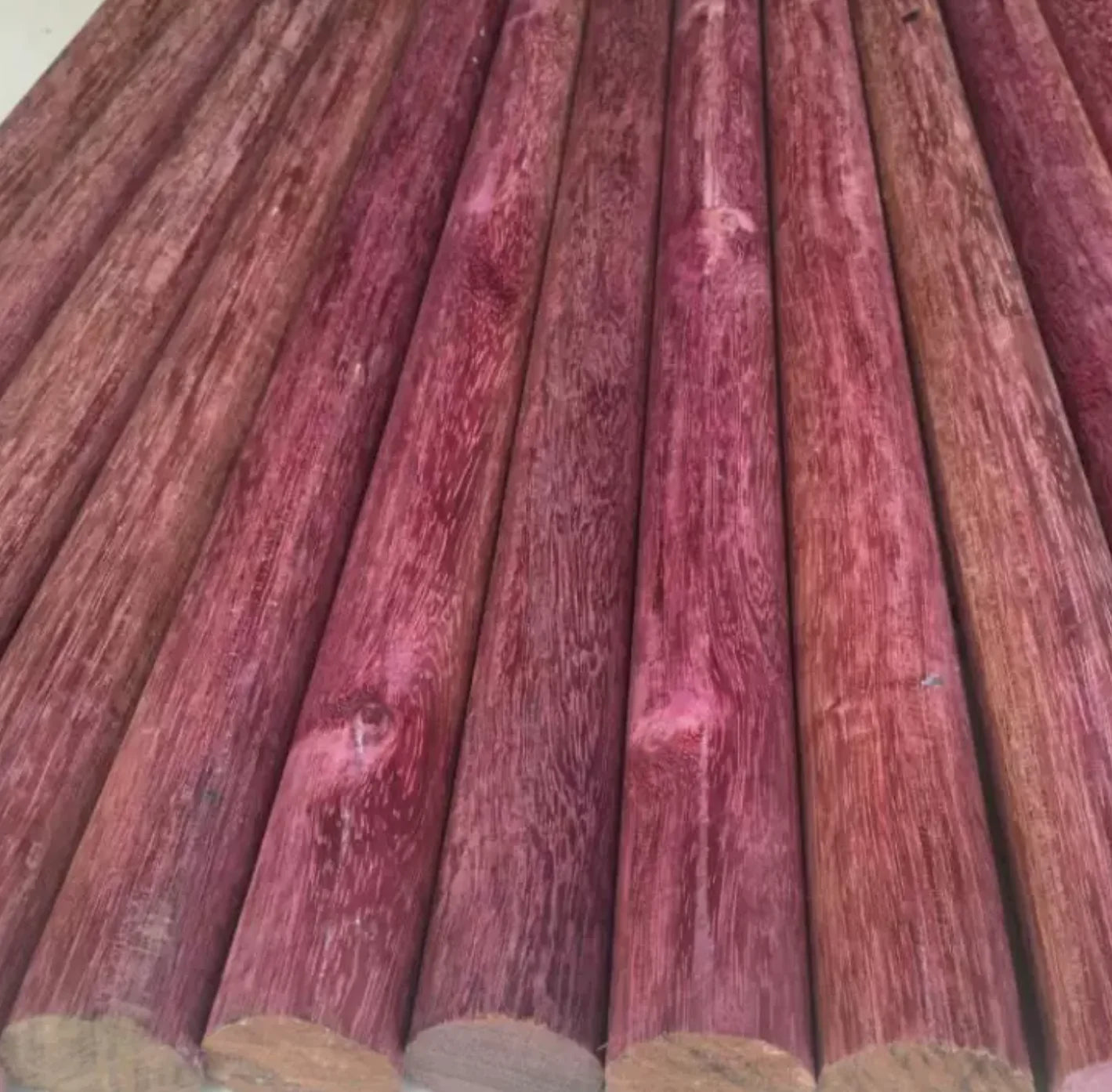 South American Purpleheart Wood, DIY Solid Wood Round Dowel