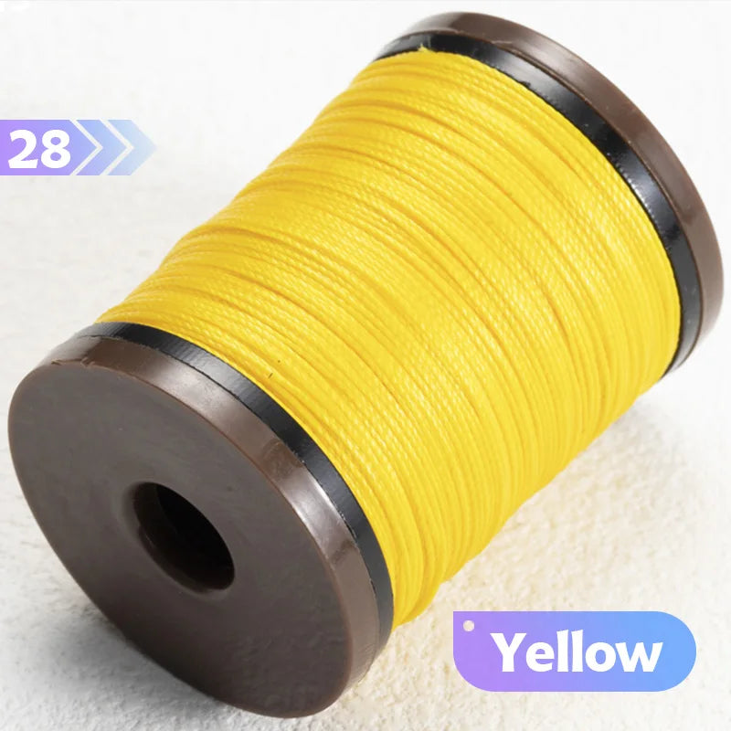 0.4/0.5/0.6mm Round Waxed Thread Circular Leather Sewing Waxing Thread for Manual Sewing and Jewelry Craftsmanship
