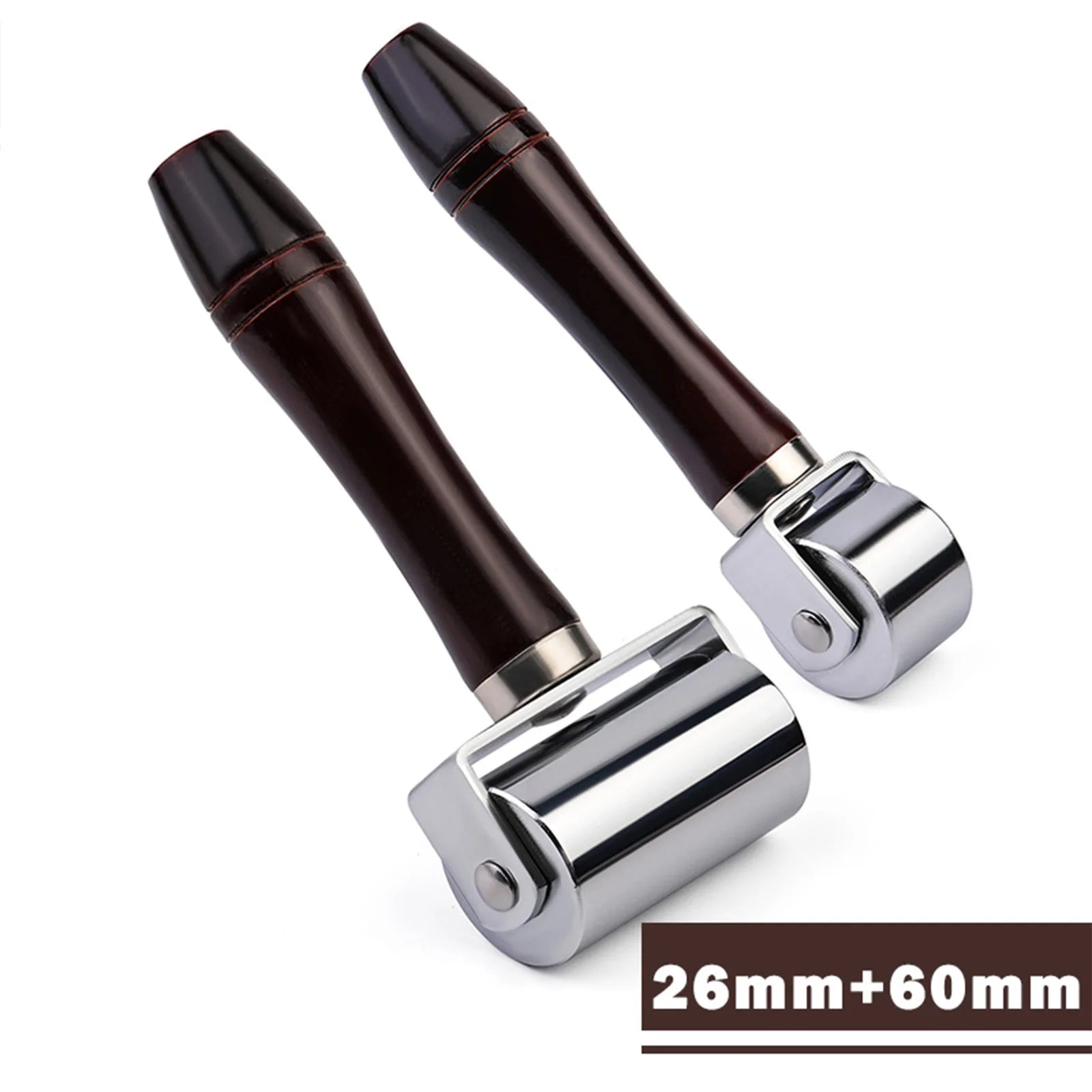 KRABALL Leather Press Edge Roller with Wooden Handle Leather Roller Tool Edge Creaser Leather Craft Laminating Working Tool