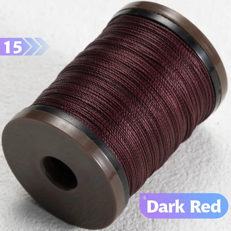 0.4/0.5/0.6mm Round Waxed Thread Circular Leather Sewing Waxing Thread for Manual Sewing and Jewelry Craftsmanship