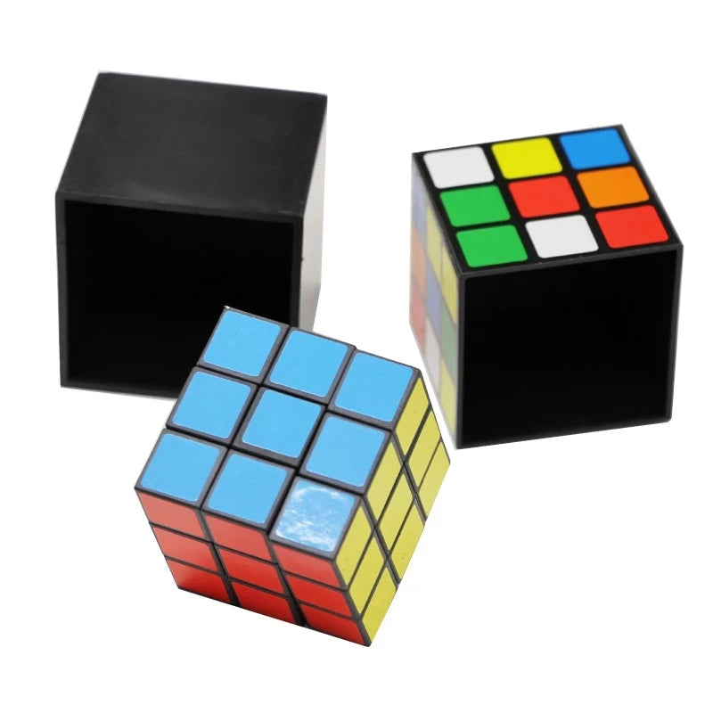 1 Set Triple Cube Magic Tricks, Instant Restore, Close Up Props, Magician, Gimmick, Toys, Children,Professional, Stage,Magia