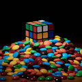 Mini Magic Square to Chocolate Gimmick - Instant Candy Appearing Prop | Real Chocolate Production for Close Up, Street & Stage