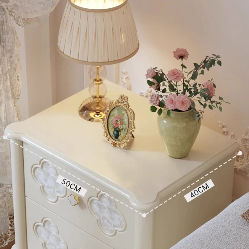 Decor Aesthetic Bedside Table Modern Wood Nightstands Cabinet Storage Nordic Design Comfortable Bedroom Room Furniture Home