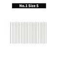 WUTA 24 Pcs Large Eye Blunt Stitching Needle Harness Round-pointed Needle Leather Hand Sewing Blunt Leathercraft Sewing Needle