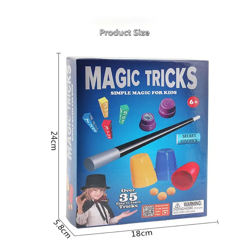 Puzzle Simple Magic Prop Beginners Magic Kit Set for Kids Exciting Magician Tricks Performance Show with Instruction Manual
