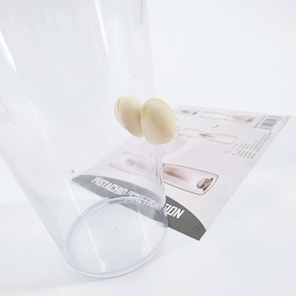 Magnetic Pistachio Through Cup Magic Trick - Double Wall Penetration Visual Miracle with Magnetic Ring for Close Up Stage