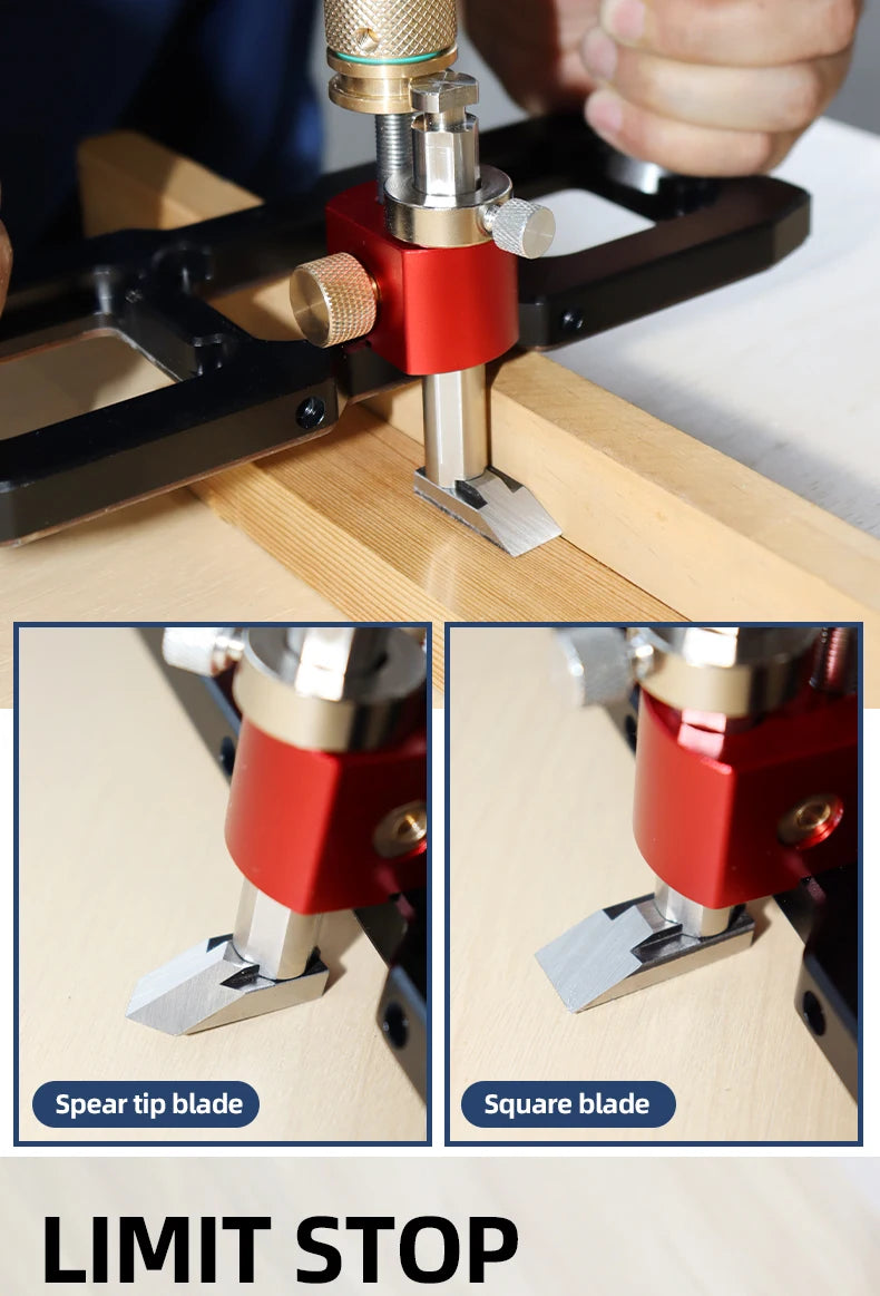 ENJOYWOOD Router Plane Precision Depth Adjustment Ergonomic Design Versatile Cutting Hand Tool Woodworking Smooth Finish