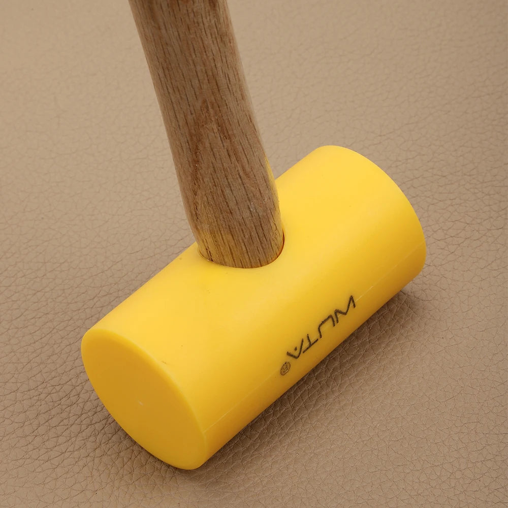 WUTA 1PC Multifunctional Leather Craft Hammer Rubber Mallet Maul Carving Tool For DIY Stamping Punching 46mm 55mm Leather Tools