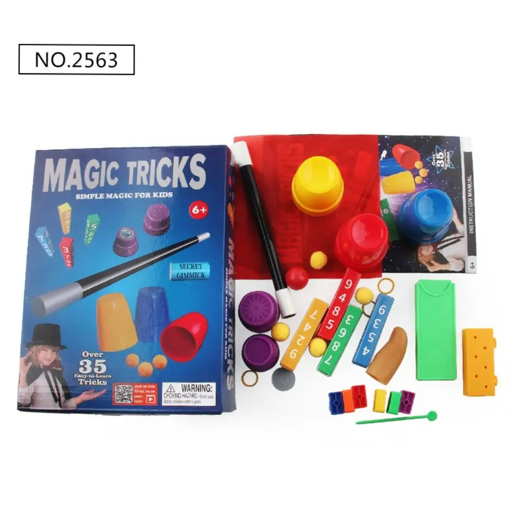 Puzzle Simple Magic Prop Beginners Magic Kit Set for Kids Exciting Magician Tricks Performance Show with Instruction Manual