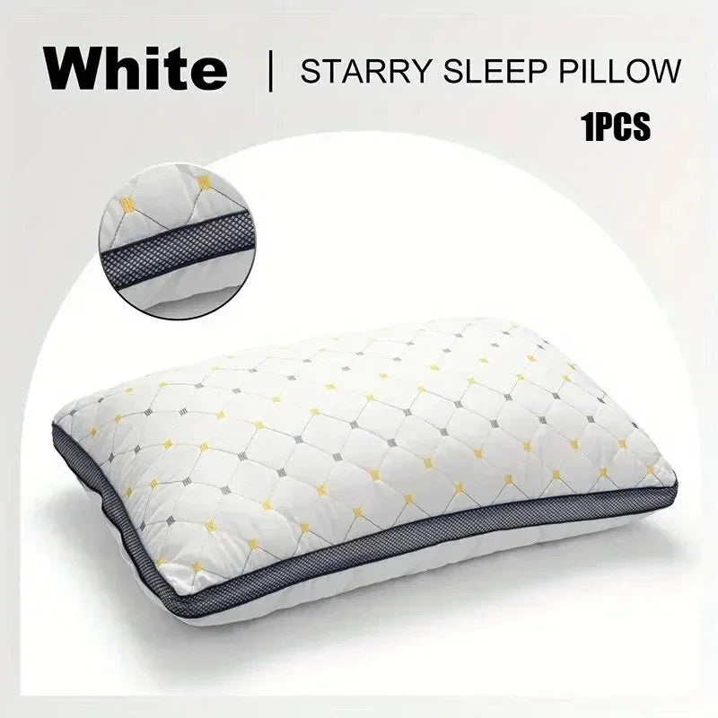 Polyester Pillow Insert for Adults - Hotel & Home Use Soft White Rectangular Bedding Core Durable Pillow for Dorm & Household