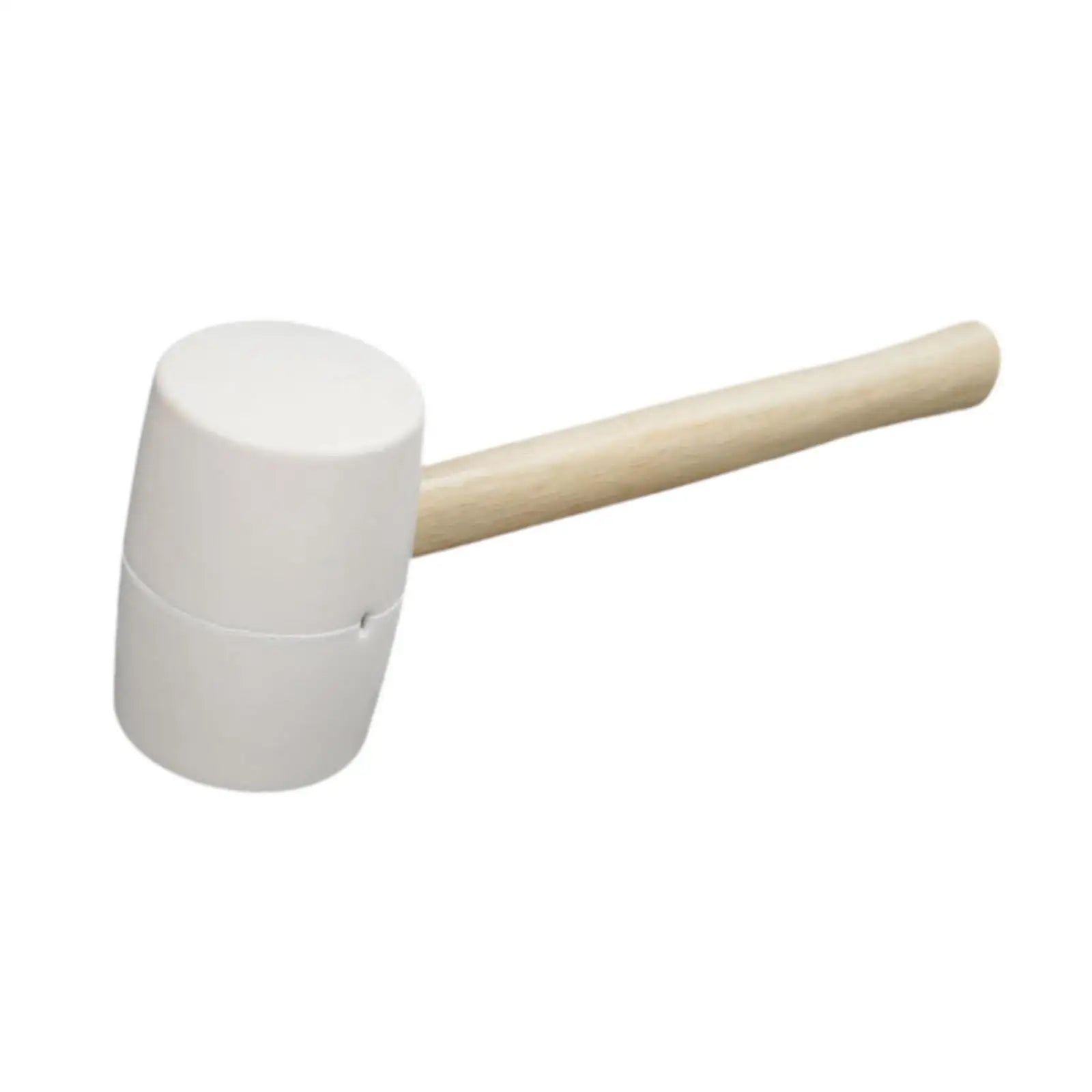 Rubber Mallet Hammer with Wood Handle Comfortable Rubber Hammer for Tile Setting Home Decoration Tent Stakes Flooring Building