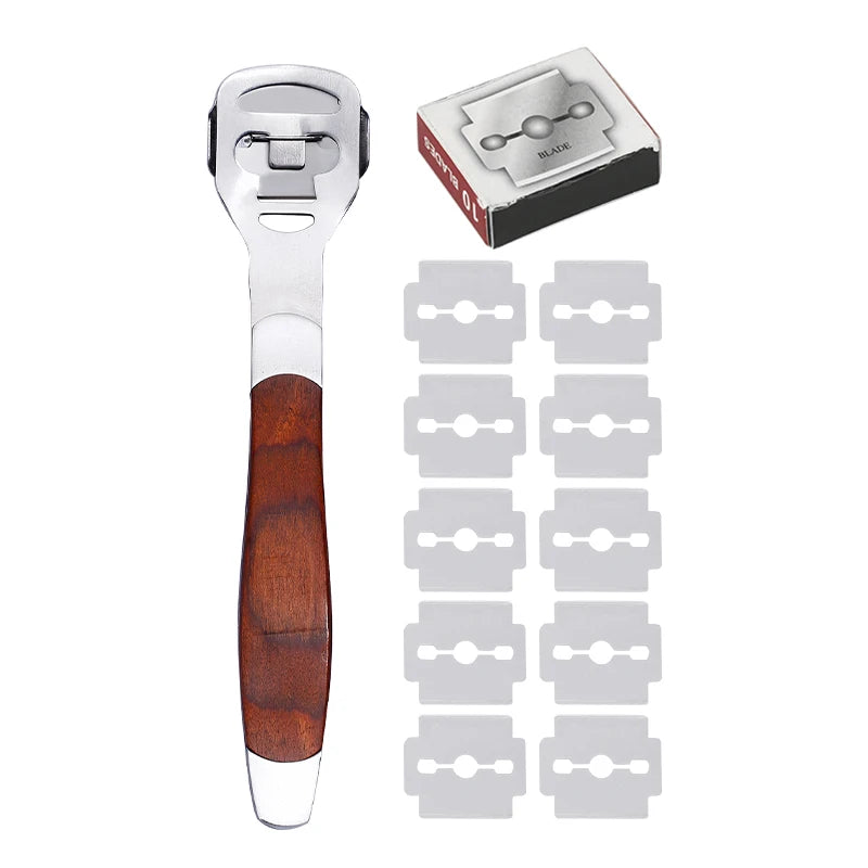 Fenrry Leather Skiving Tool Edge Skiver Leather Beveler DIY Trimming Tools Professional Shovel Leather Knife With 10 Blades