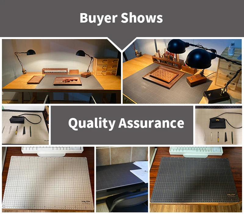 WUTA New Fabric Cutting Mat, Leather Cutting Board A1 A2 A3 A4 A5 Professional Self Healing Quality Double-Sided  Craft Tool Set